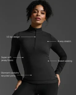Flex 1/2 Zip Long Sleeve