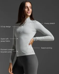 Flex 1/2 Zip Long Sleeve