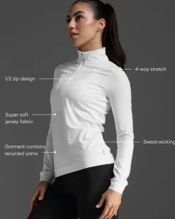 Flex 1/2 Zip Long Sleeve
