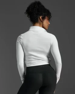 Flex Crop 1/2 Zip Long Sleeve