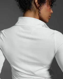 Flex Crop 1/2 Zip Long Sleeve