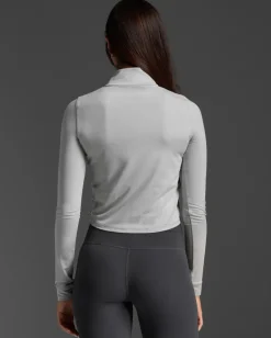 Flex Crop 1/2 Zip Long Sleeve