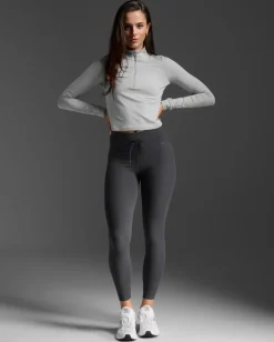 Flex Crop 1/2 Zip Long Sleeve