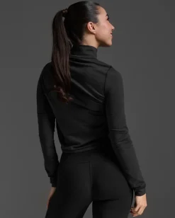 Flex Crop 1/2 Zip Long Sleeve