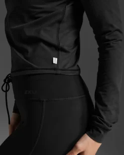 Flex Crop 1/2 Zip Long Sleeve