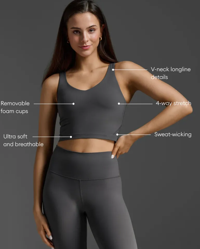 Fluid Longline Bra