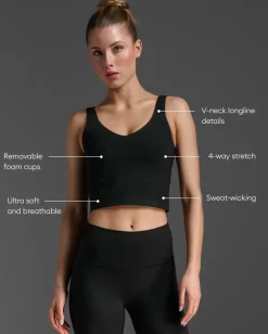 Fluid Longline Bra