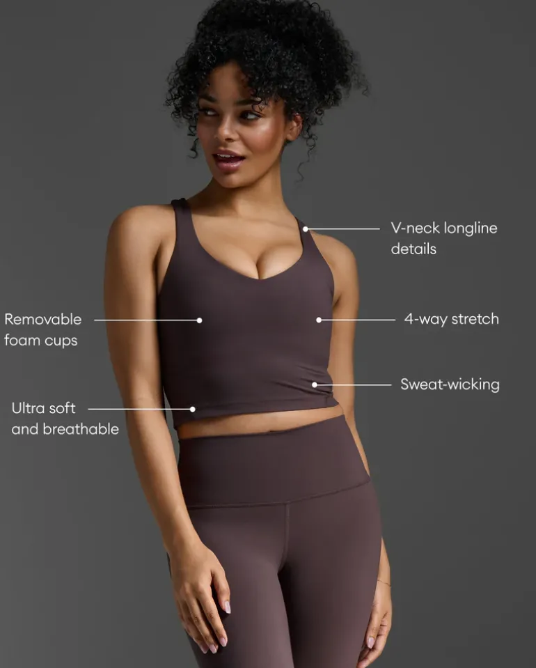 Fluid Longline Bra