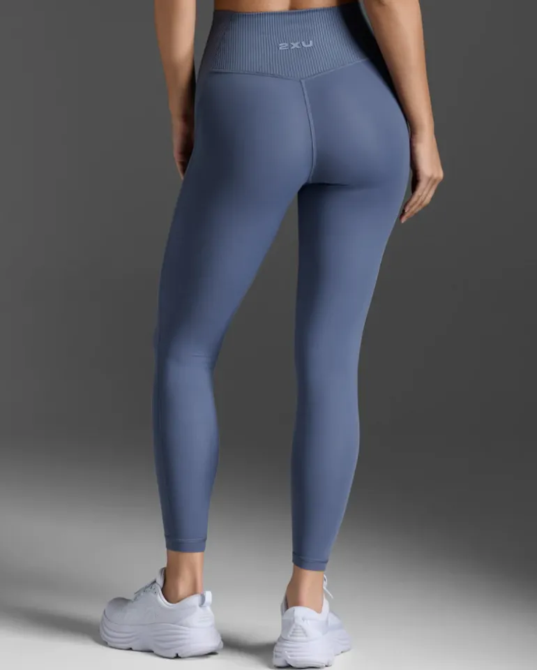 Ribbed Hi-Rise Compression Tights