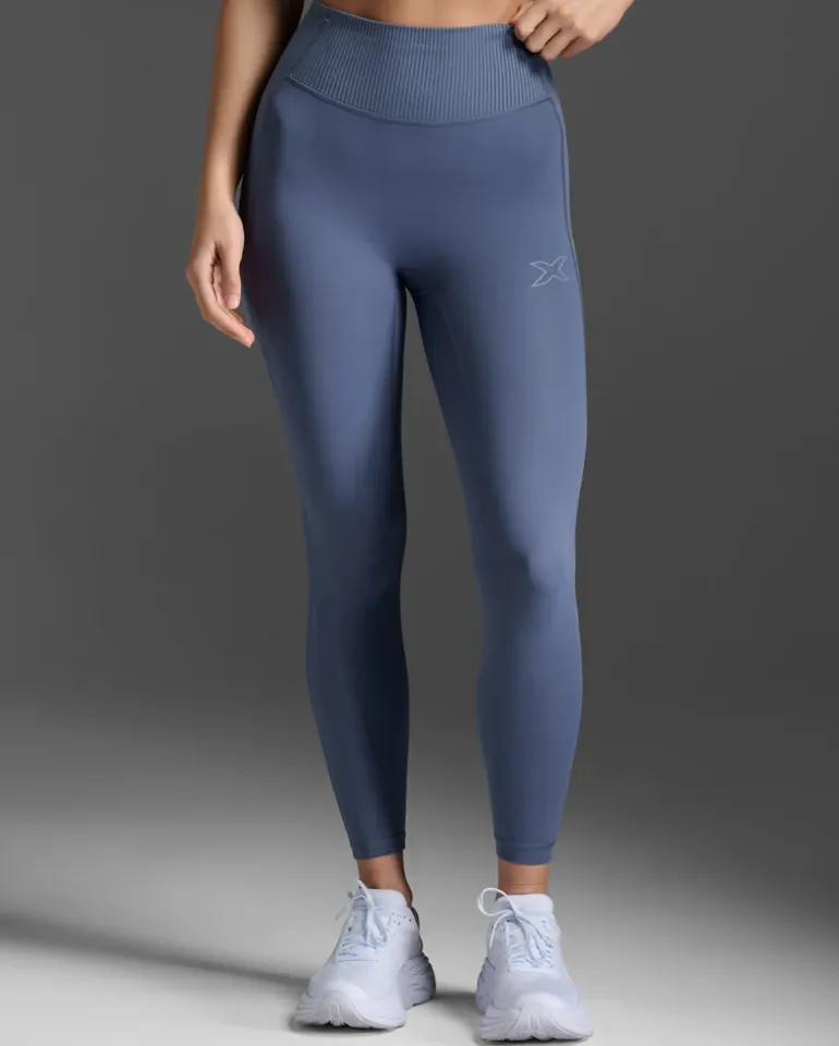 Ribbed Hi-Rise Compression Tights