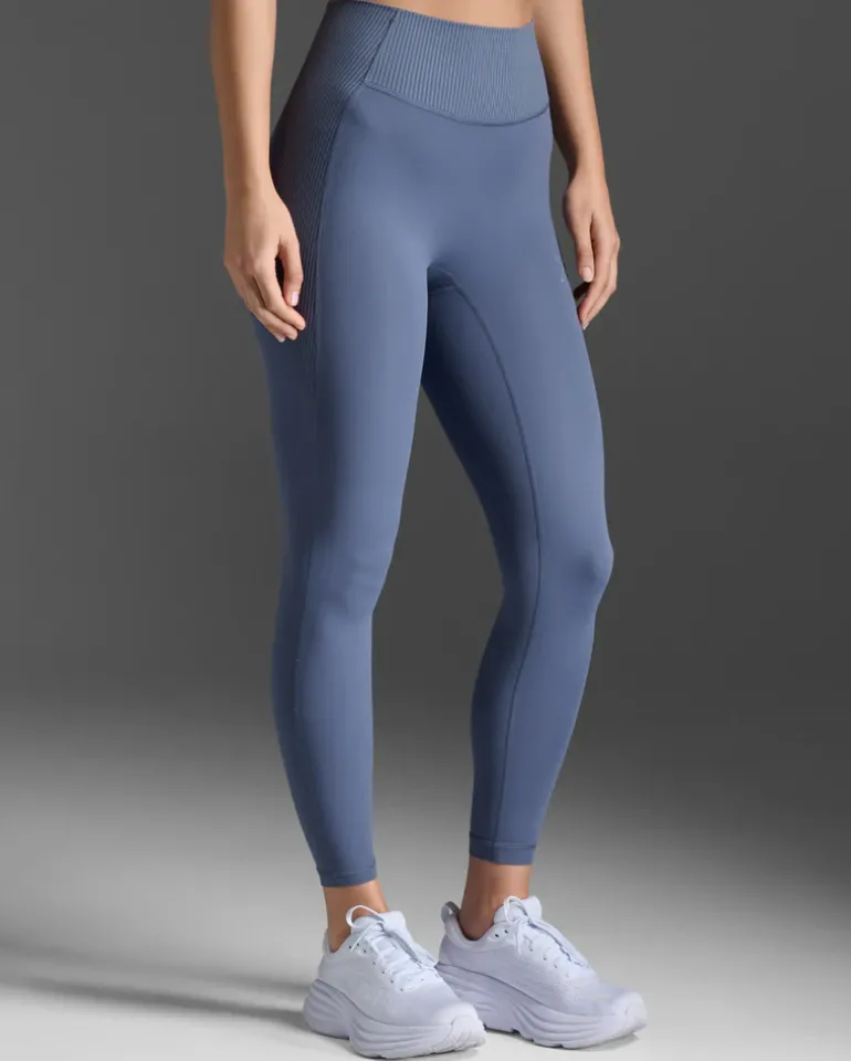 Ribbed Hi-Rise Compression Tights