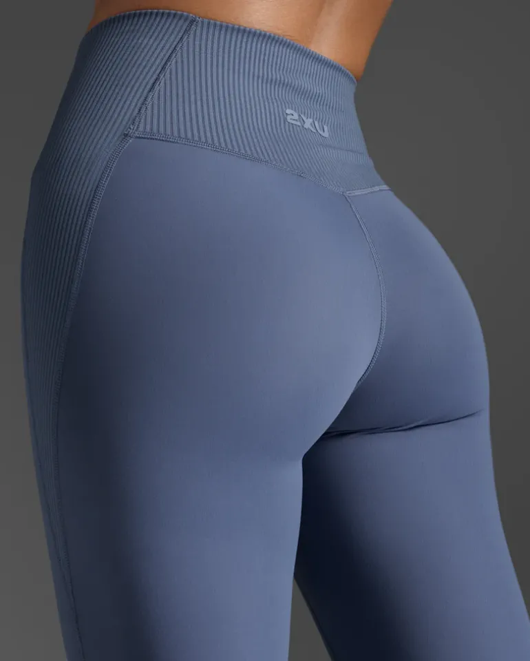 Ribbed Hi-Rise Compression Tights