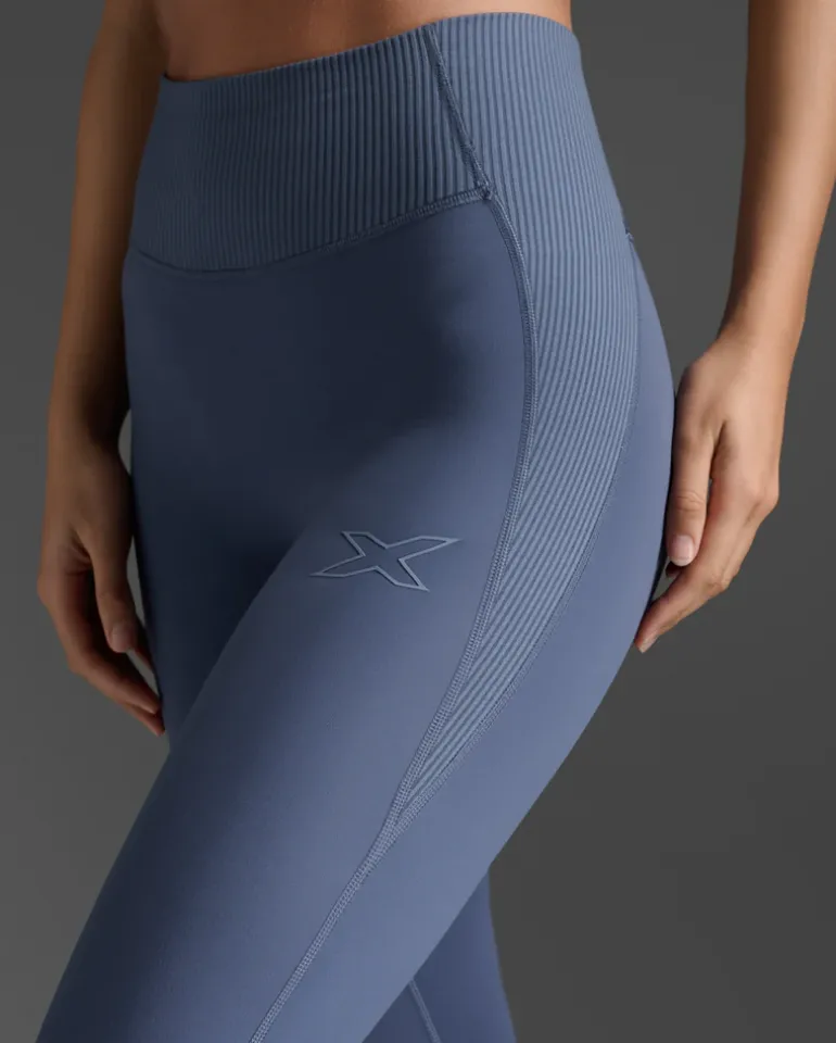 Ribbed Hi-Rise Compression Tights